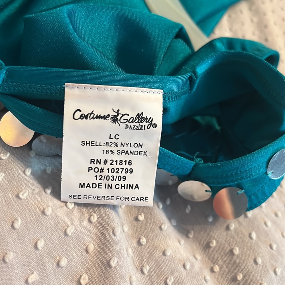 Turquoise/teal sequin dress - Picture 4 of 4